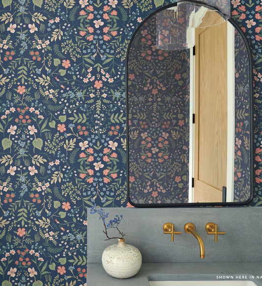 Wildwood Wallpaper - Navy