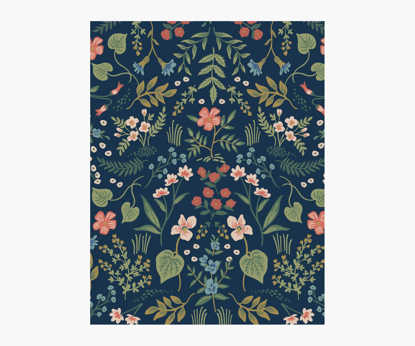 Wildwood Wallpaper Sample - Navy - Peel and Stick Wallpaper
