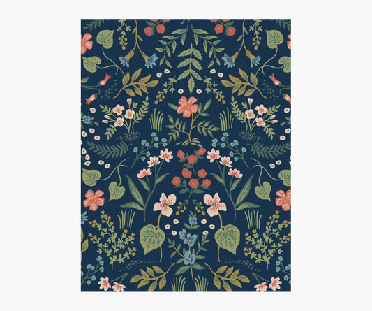 Wildwood Wallpaper Sample - Navy - Peel and Stick Wallpaper