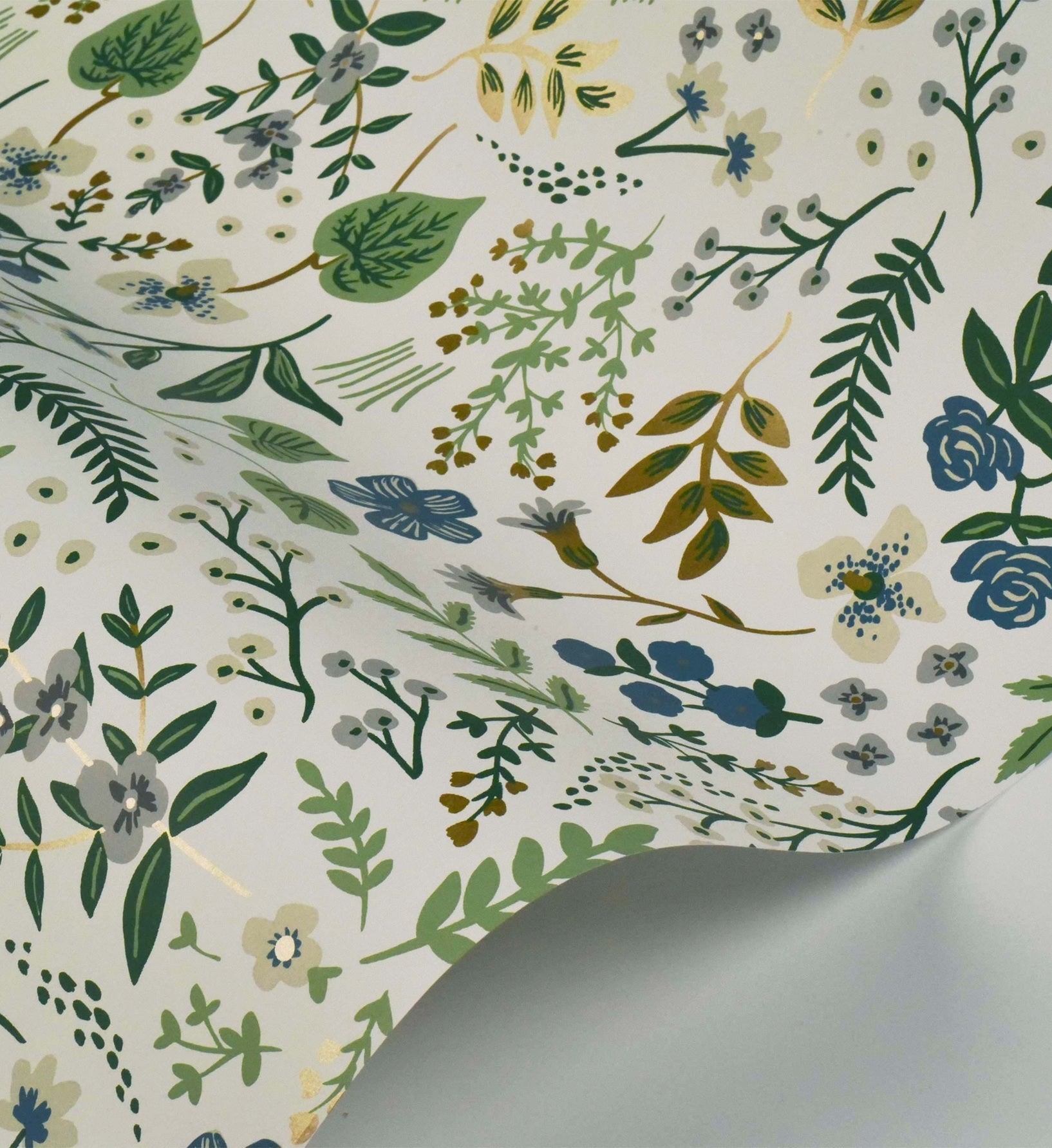 Wildwood Wallpaper - Blue & Green