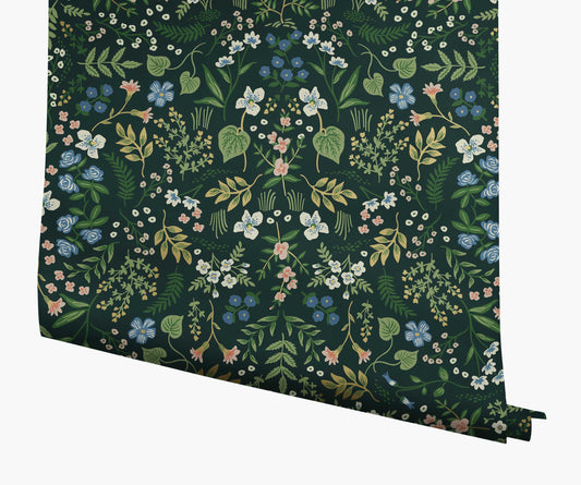Wildwood Wallpaper - Hunter - Peel and Stick Wallpaper