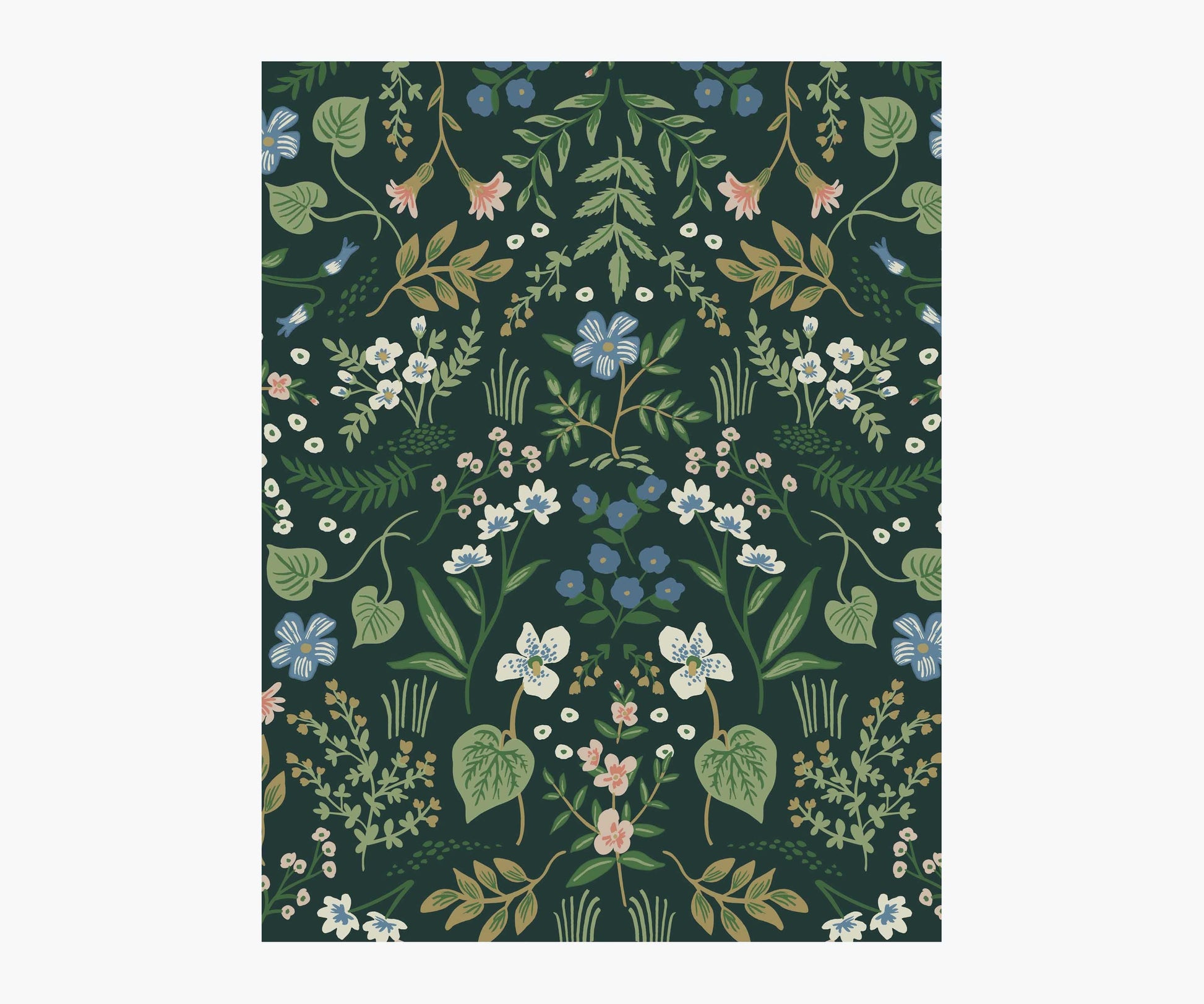 Wildwood Wallpaper Sample - Hunter - Peel and Stick Wallpaper