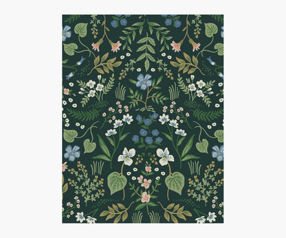 Wildwood Wallpaper Sample - Hunter - Peel and Stick Wallpaper