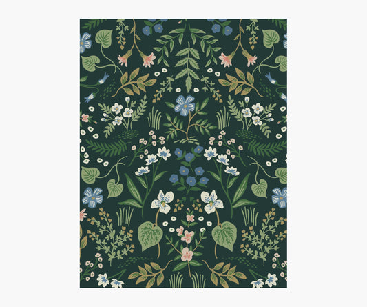 Wildwood Wallpaper Sample - Hunter - Peel and Stick Wallpaper