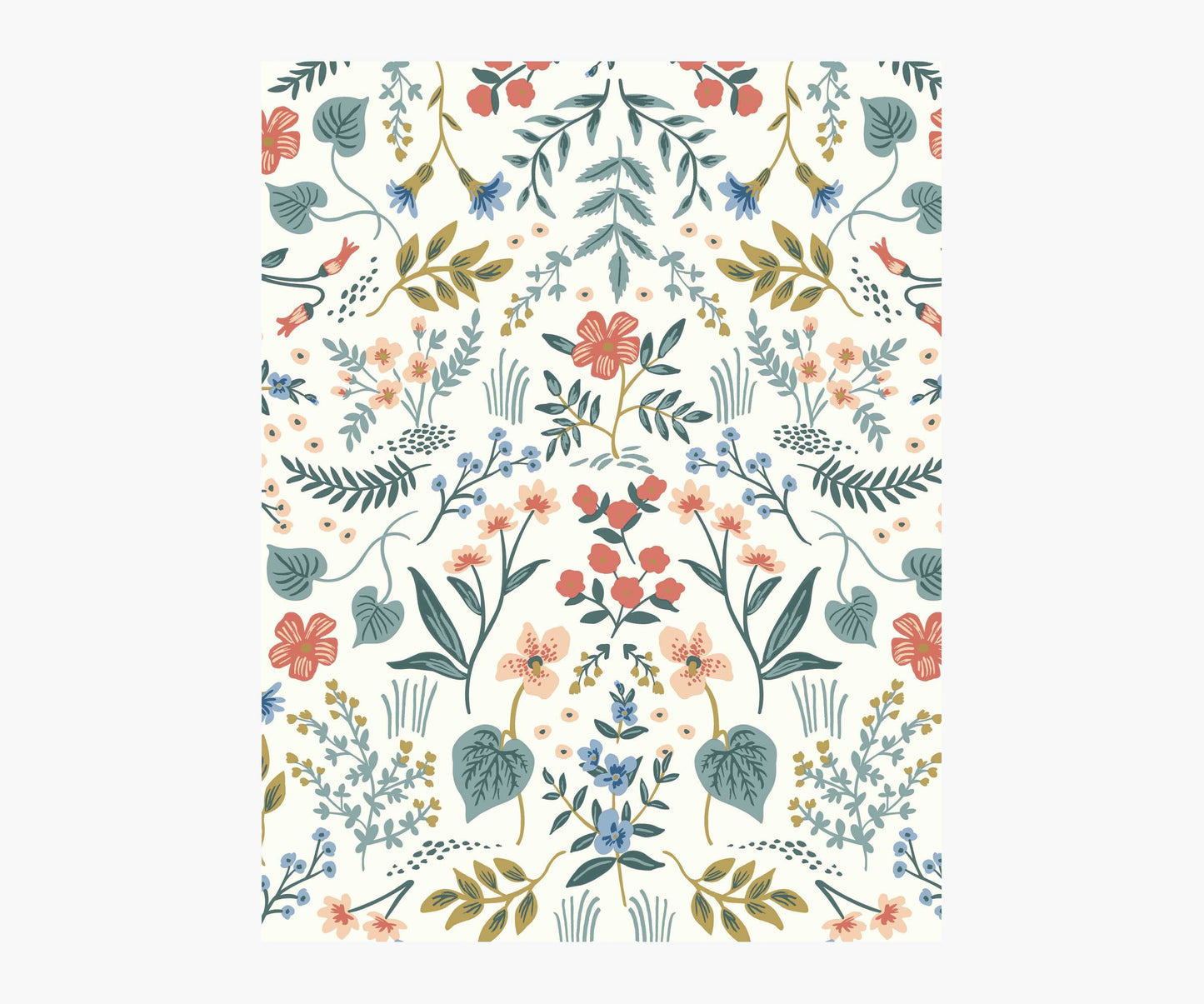 Wildwood Wallpaper Sample - Rose Multi - Peel and Stick Wallpaper