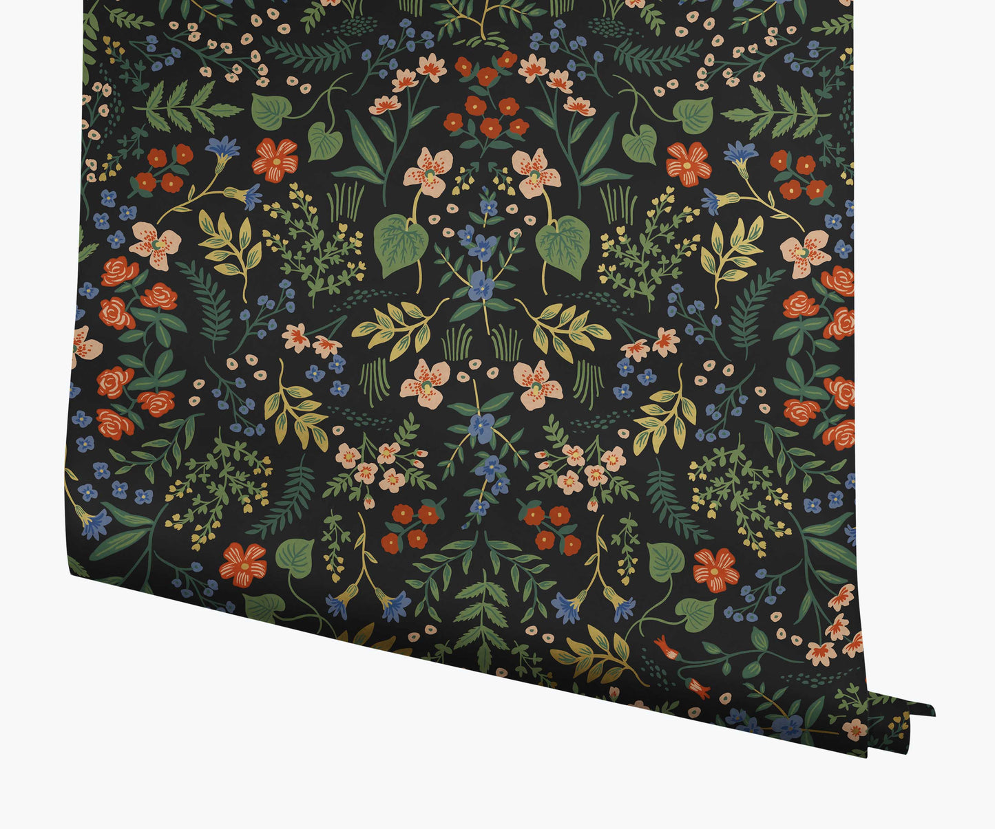 Wildwood Wallpaper - Black Multi - Peel and Stick Wallpaper