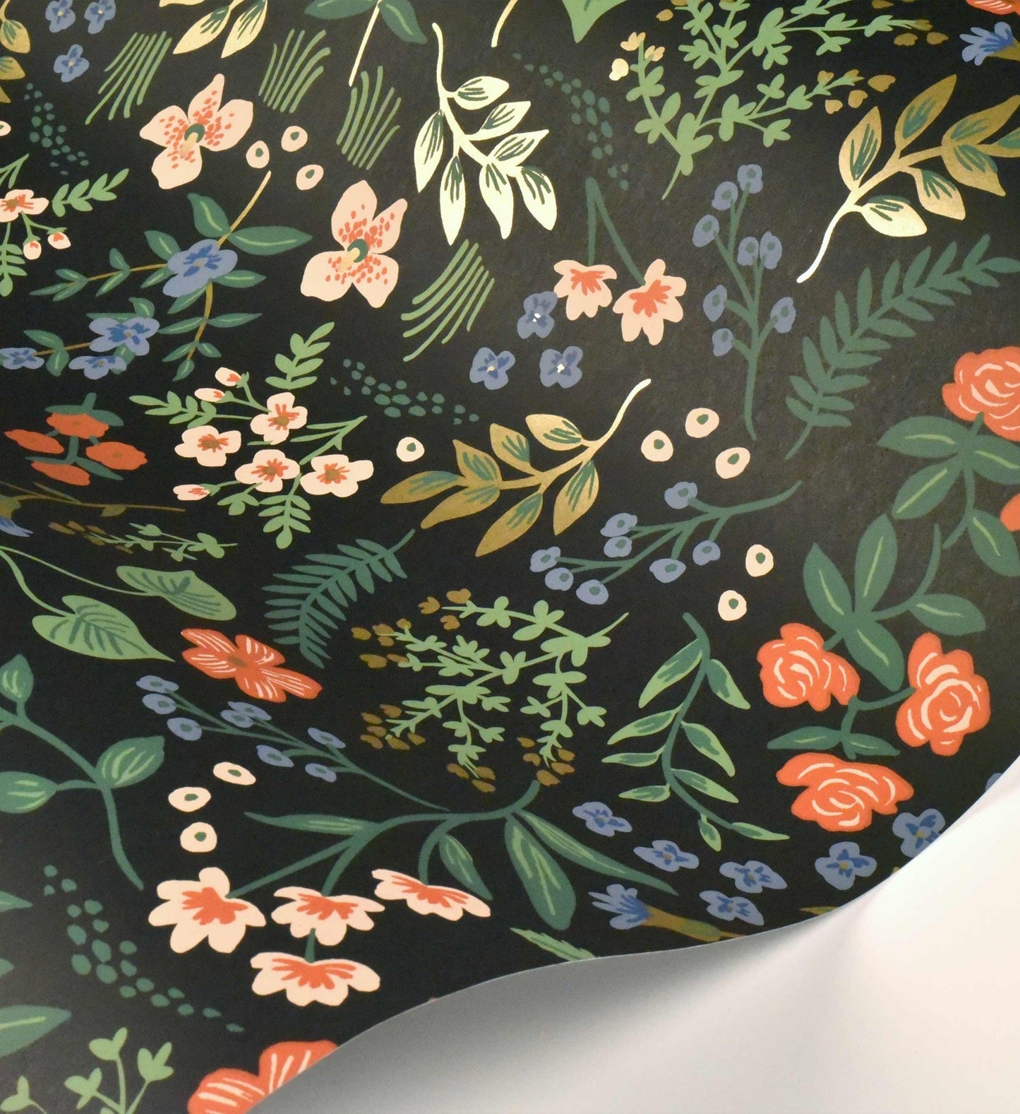 Wildwood Wallpaper - Black Multi