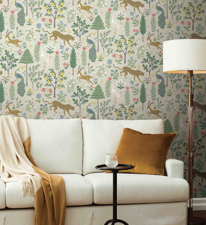 Menagerie Wallpaper - Cream