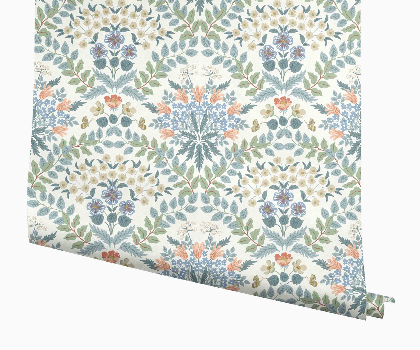 Bramble Wallpaper - White - Peel and Stick Wallpaper