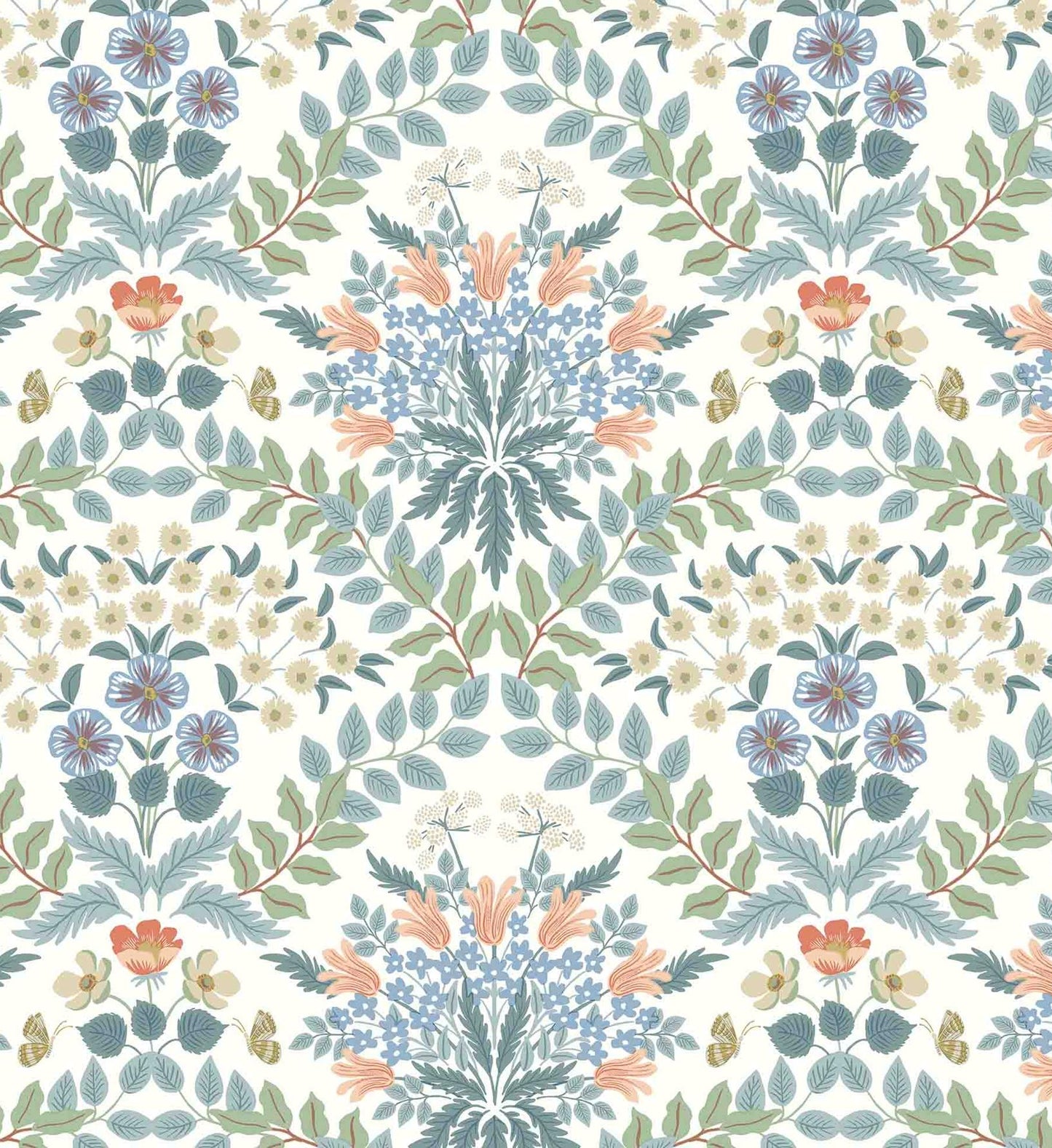 Bramble Wallpaper - White