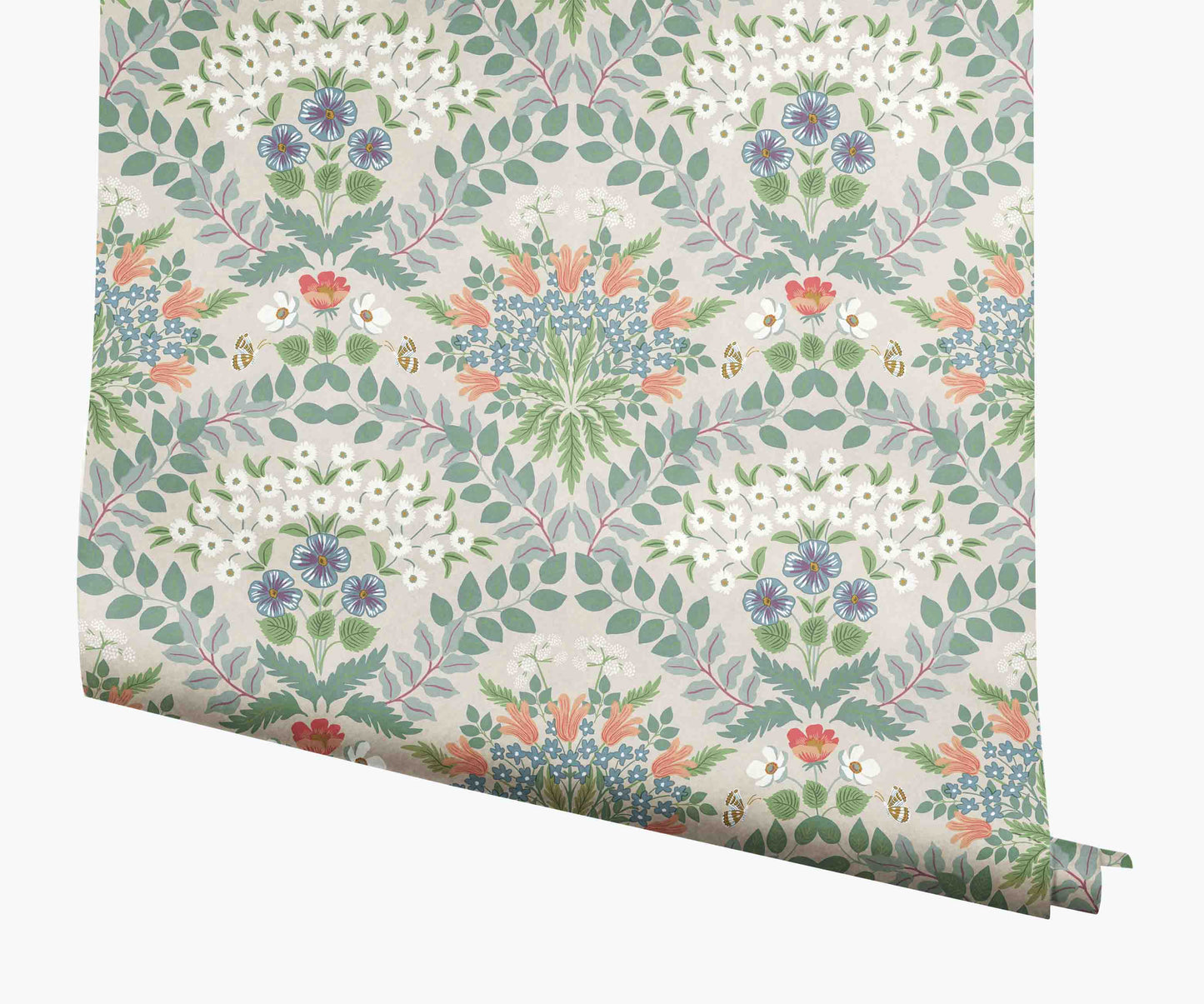 Bramble Wallpaper - Cream - Peel and Stick Wallpaper
