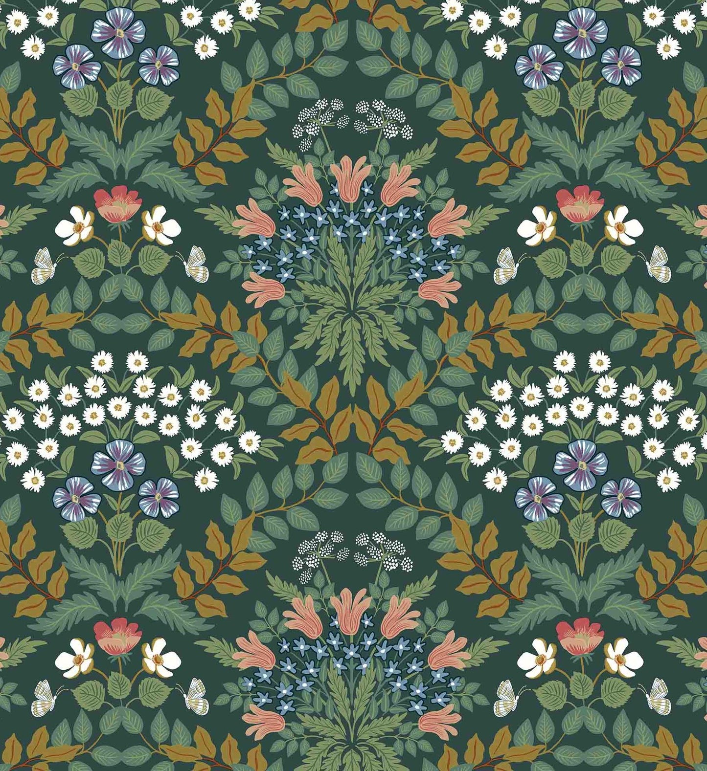 Bramble Wallpaper - Emerald
