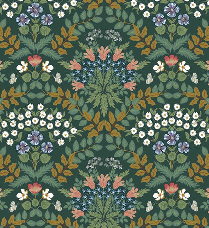 Bramble Wallpaper - Emerald