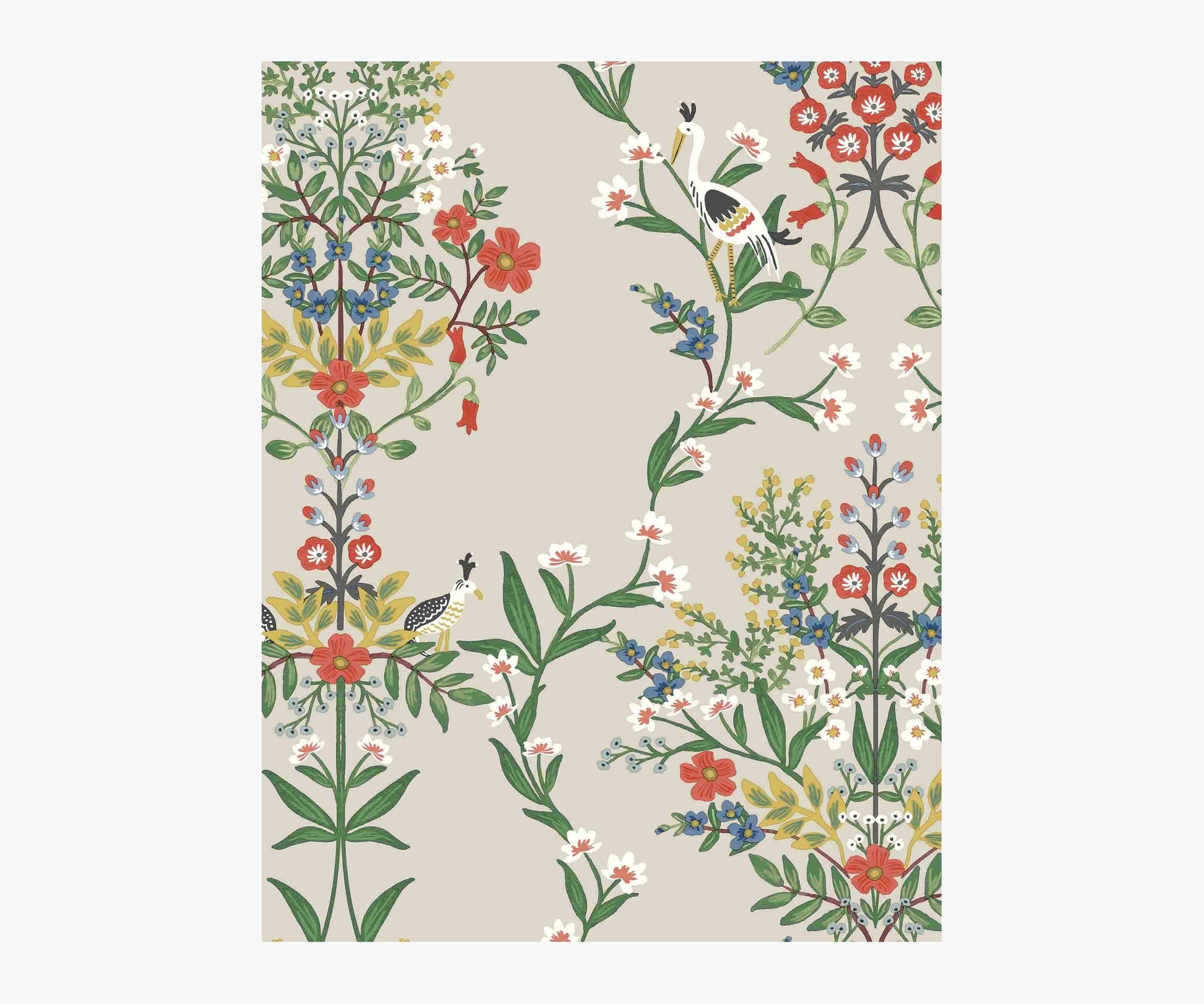 Luxembourg Wallpaper Sample - Linen Multi - Peel and Stick Wallpaper
