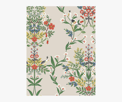 Luxembourg Wallpaper Sample - Linen Multi - Peel and Stick Wallpaper