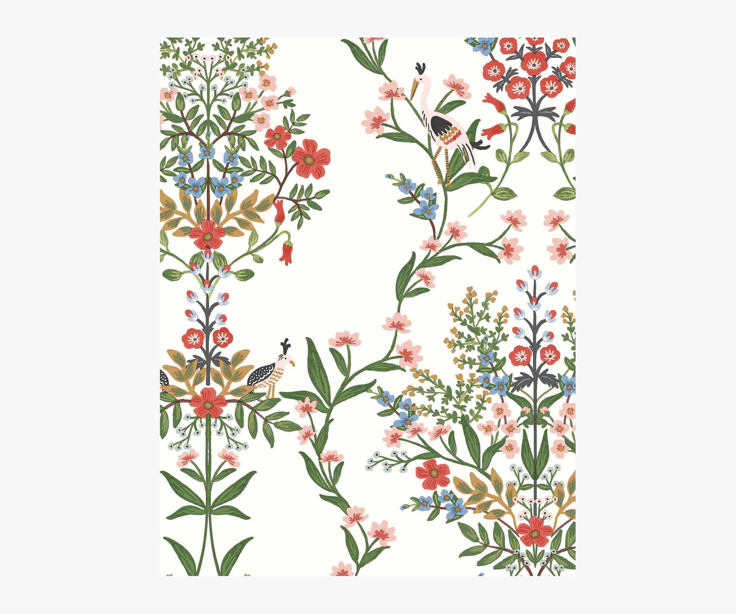 Luxembourg Wallpaper Sample - White Multi - Peel and Stick Wallpaper