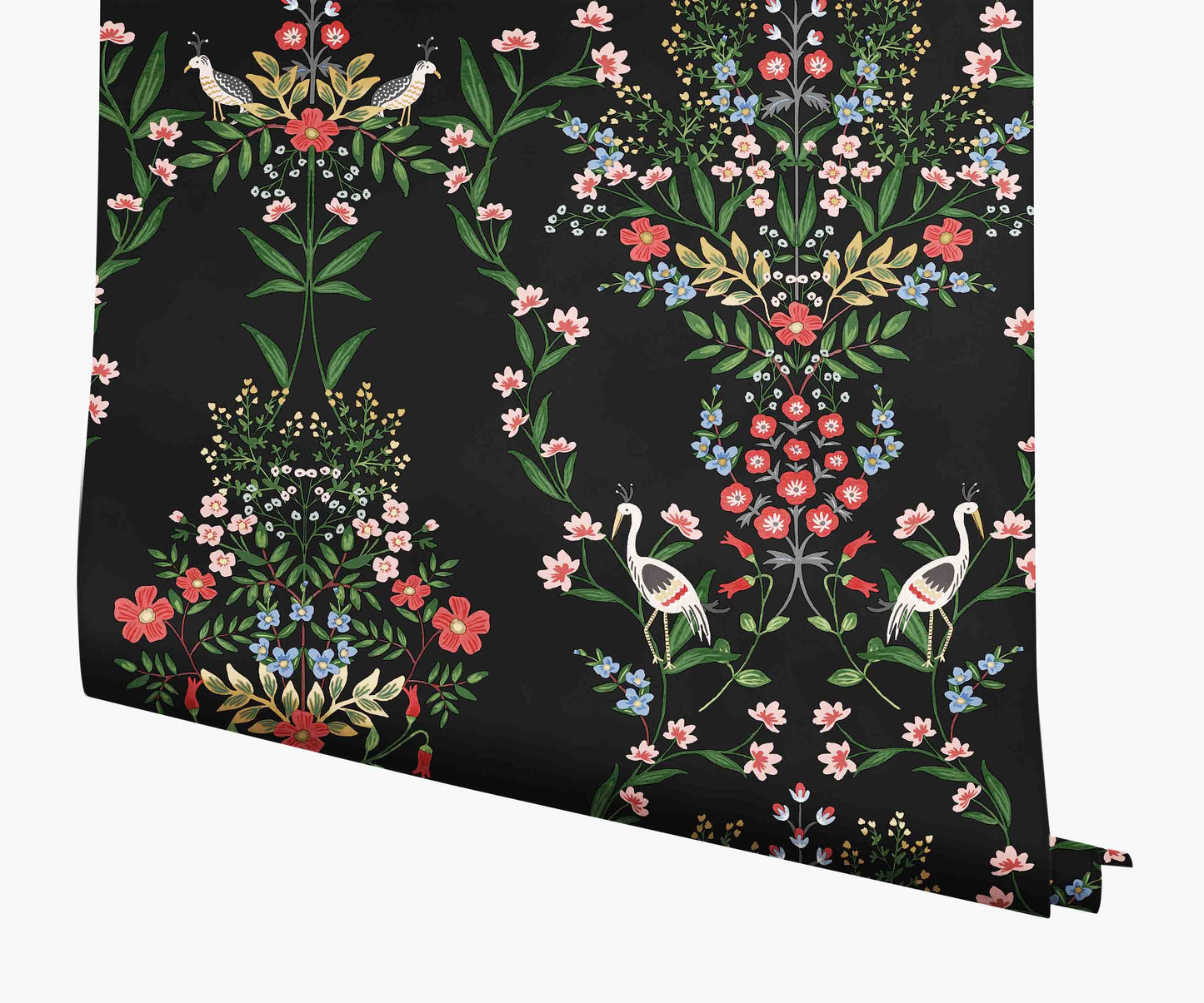 Luxembourg Wallpaper - Black Multi - Peel and Stick Wallpaper