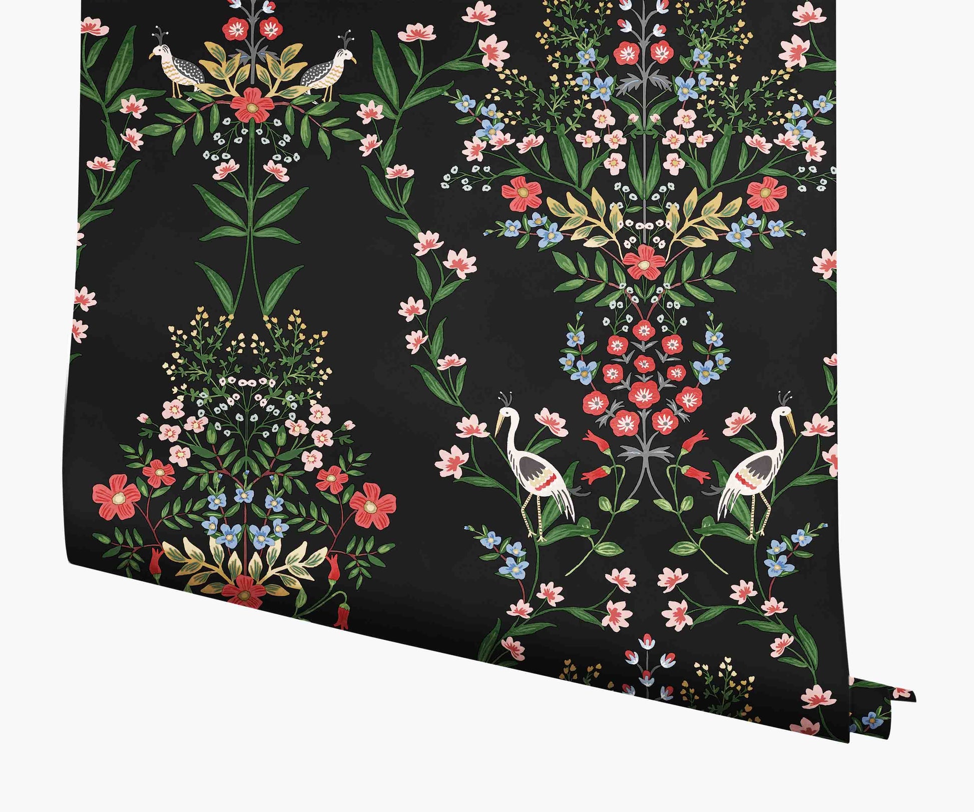 Luxembourg Wallpaper - Black Multi - Peel and Stick Wallpaper