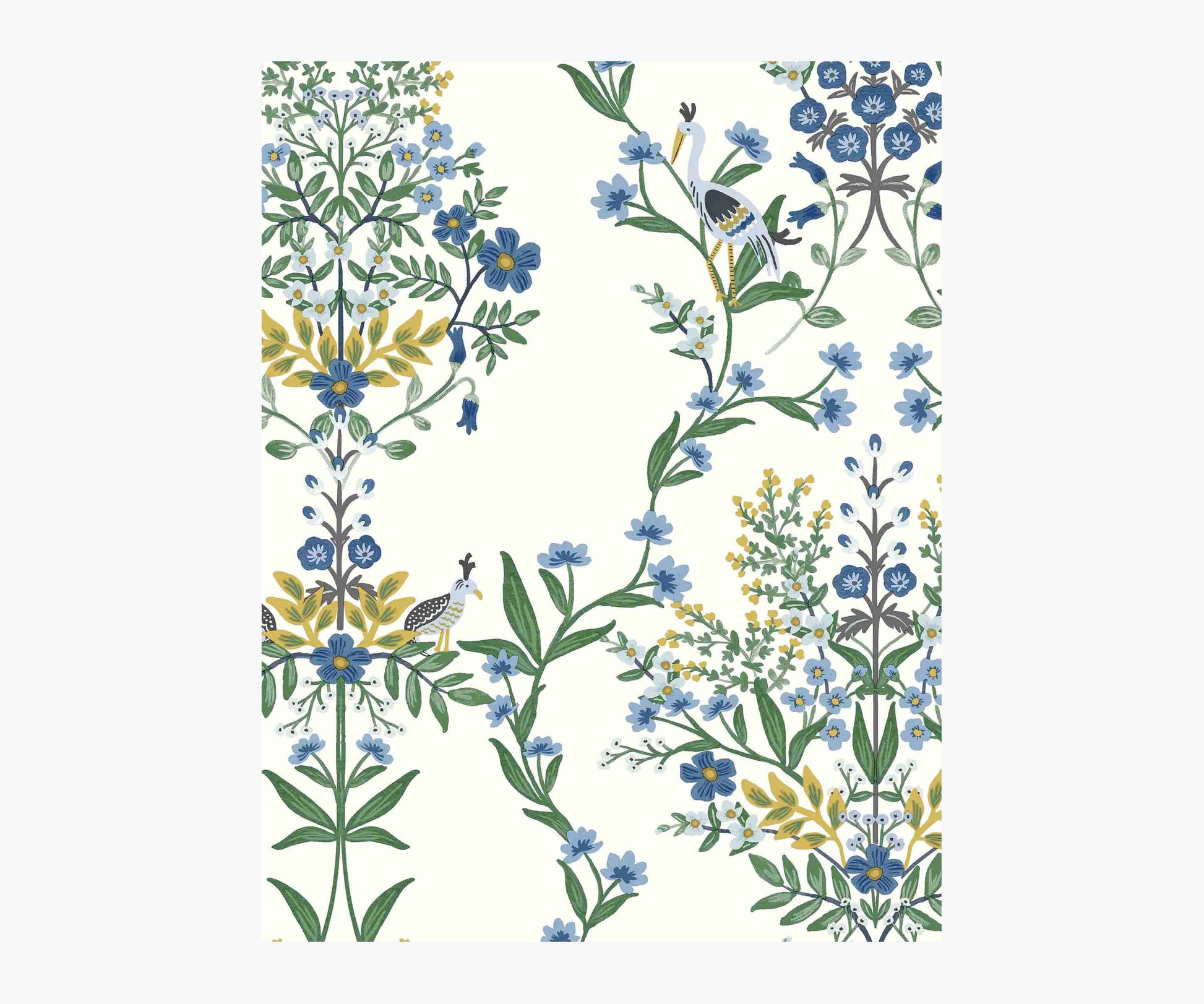 Luxembourg Wallpaper Sample - Indigo - Peel and Stick Wallpaper
