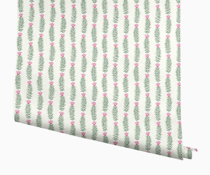 Eden Wallpaper - White - Peel and Stick Wallpaper