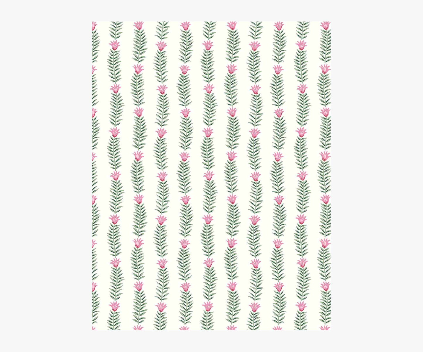 Eden Wallpaper Sample - White - Peel and Stick Wallpaper