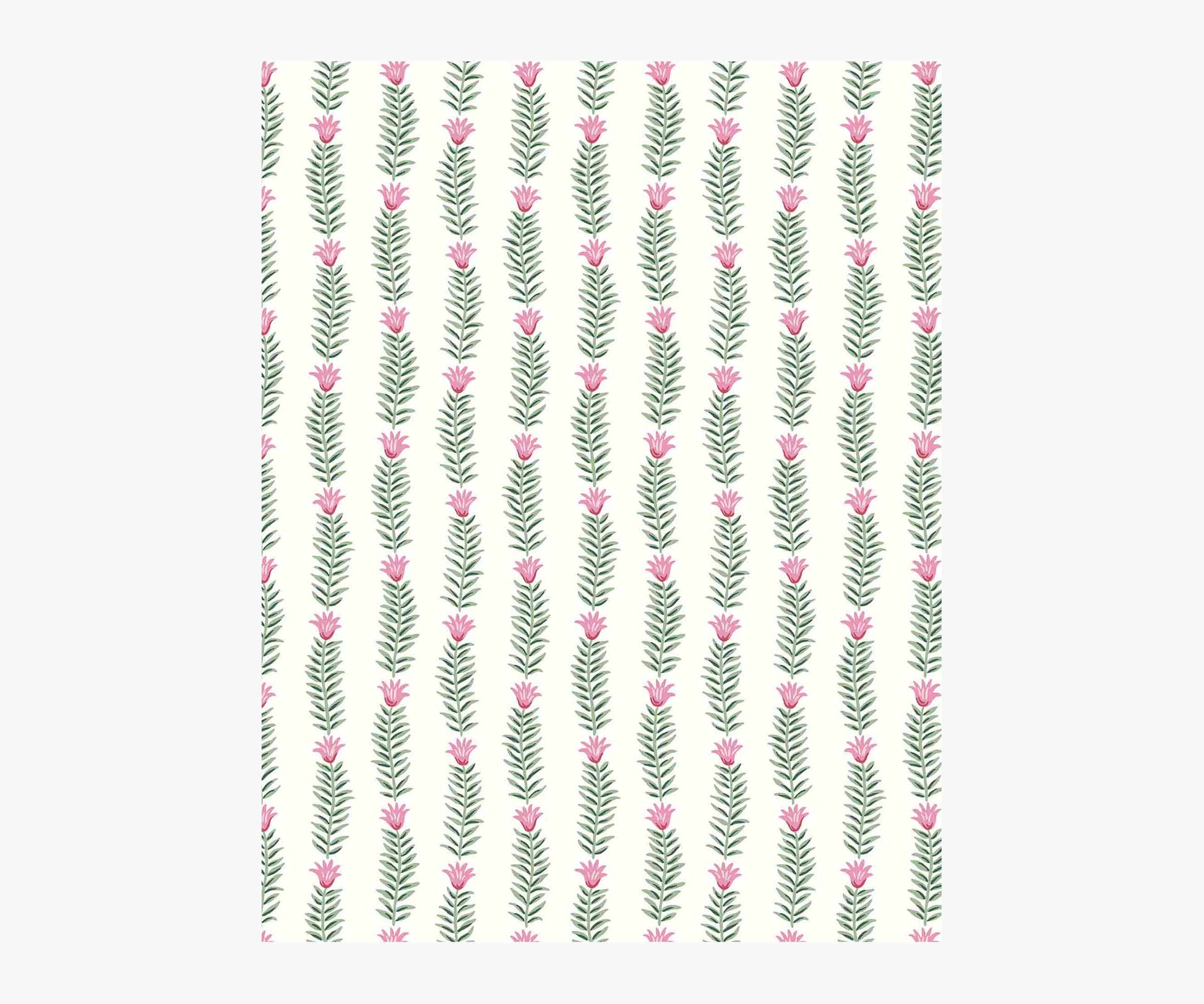 Eden Wallpaper Sample - White - Peel and Stick Wallpaper