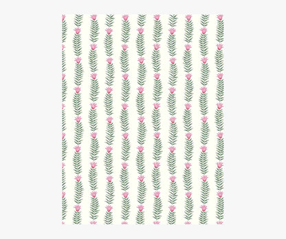 Eden Wallpaper Sample - White - Peel and Stick Wallpaper
