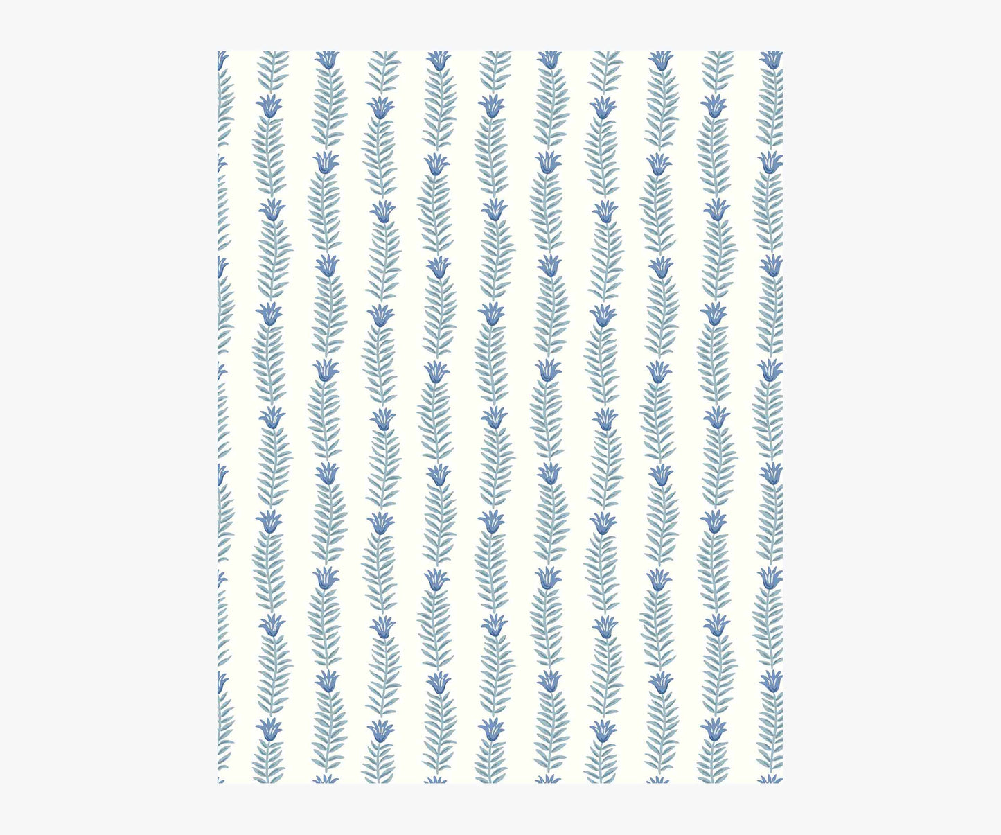 Eden Wallpaper Sample - Indigo - Peel and Stick Wallpaper