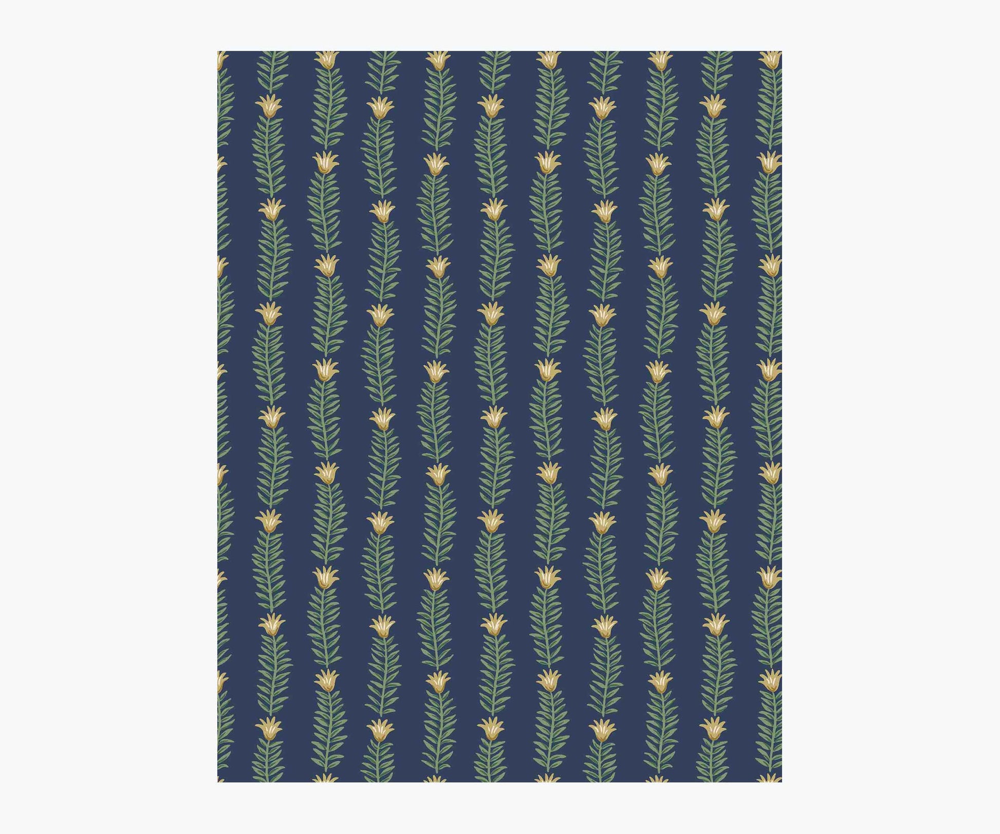 Eden Wallpaper Sample - Navy - Peel and Stick Wallpaper