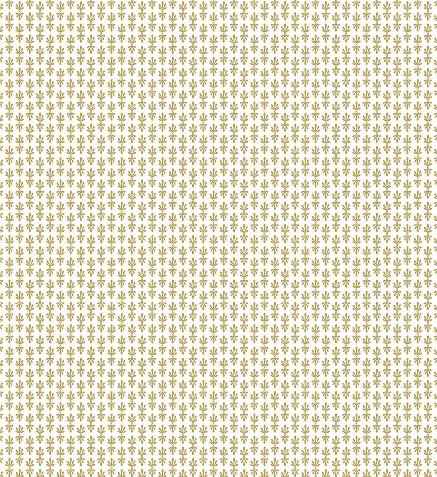 Petal Wallpaper - White & Metallic Gold