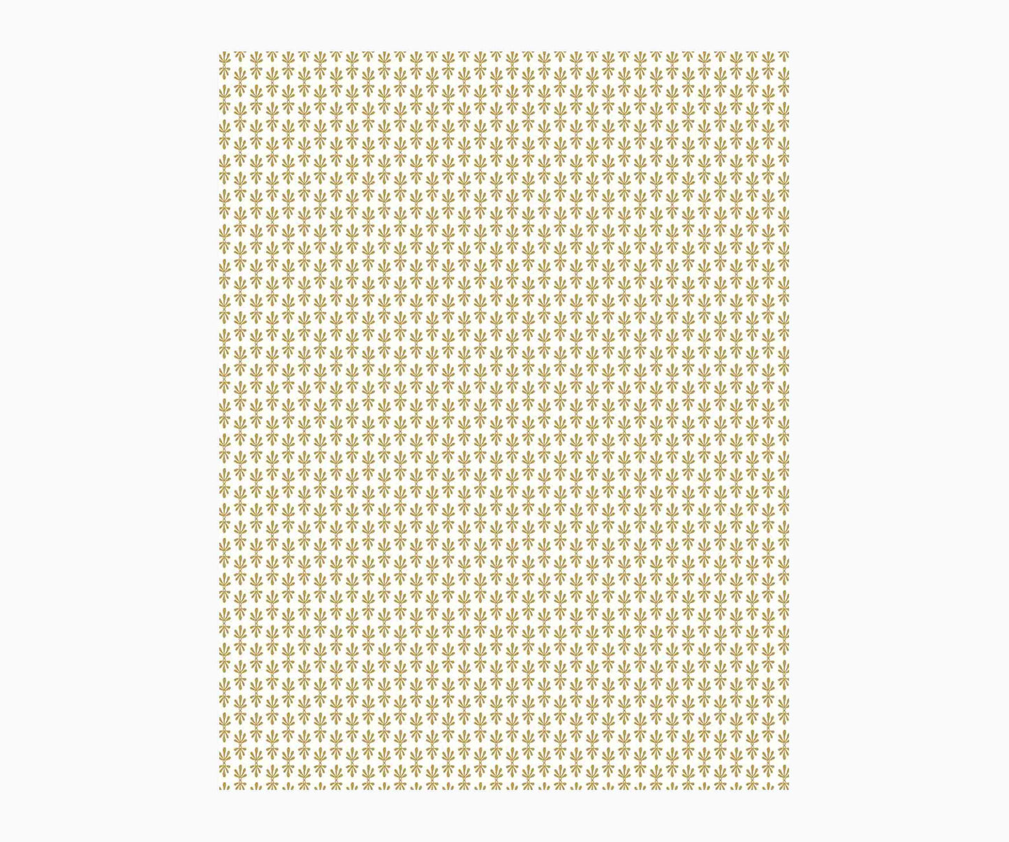 Petal Wallpaper Sample - White & Metallic Gold - Peel and Stick Wallpaper
