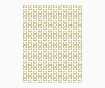Petal Wallpaper Sample - White & Metallic Gold - Peel and Stick Wallpaper