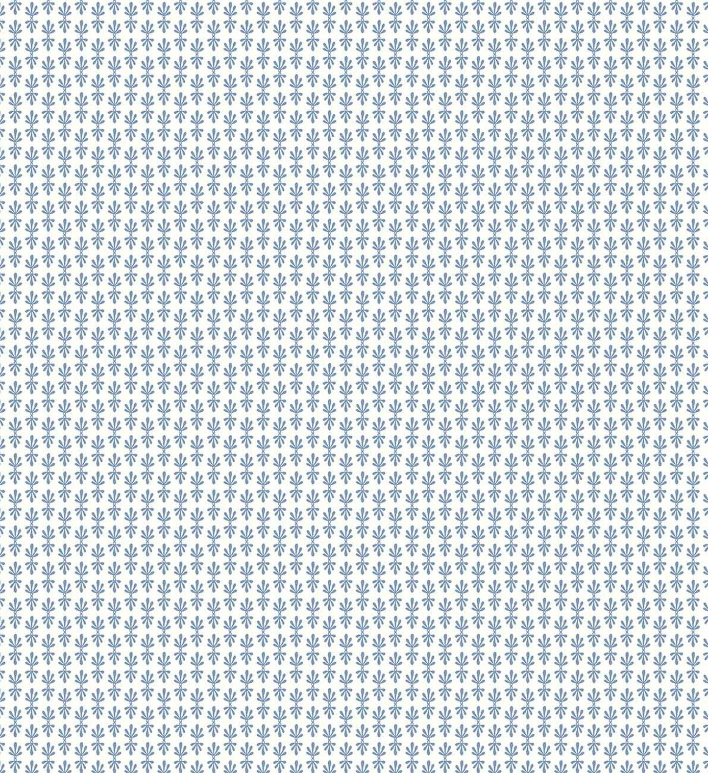 Petal Wallpaper - White & Blue
