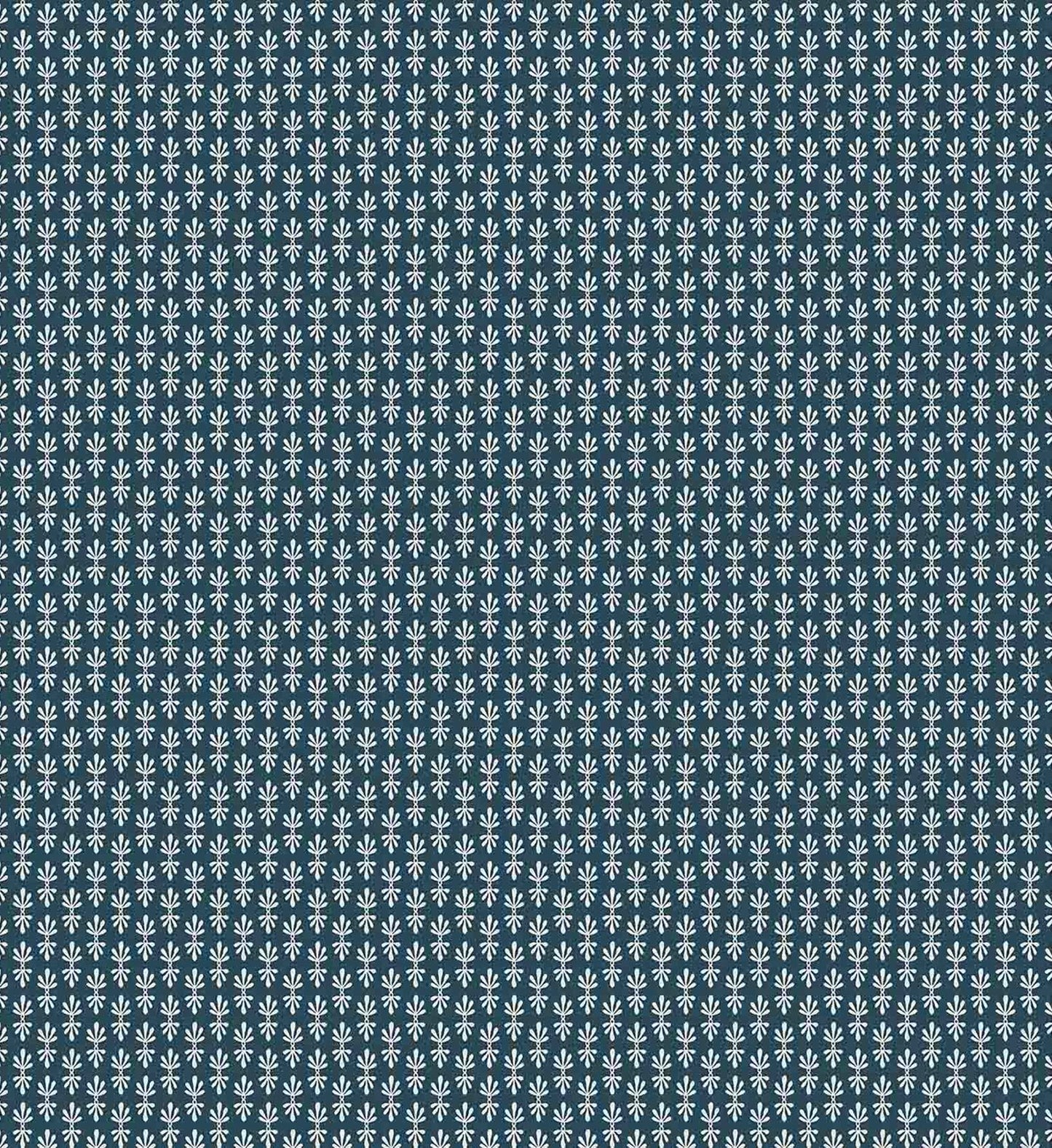 Petal Wallpaper - Teal & White