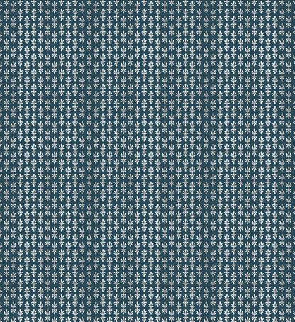 Petal Wallpaper - Teal & White