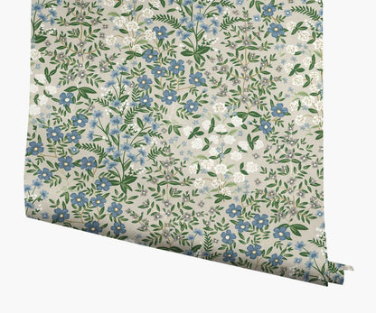 Wildwood Garden Wallpaper - Linen - Peel and Stick Wallpaper