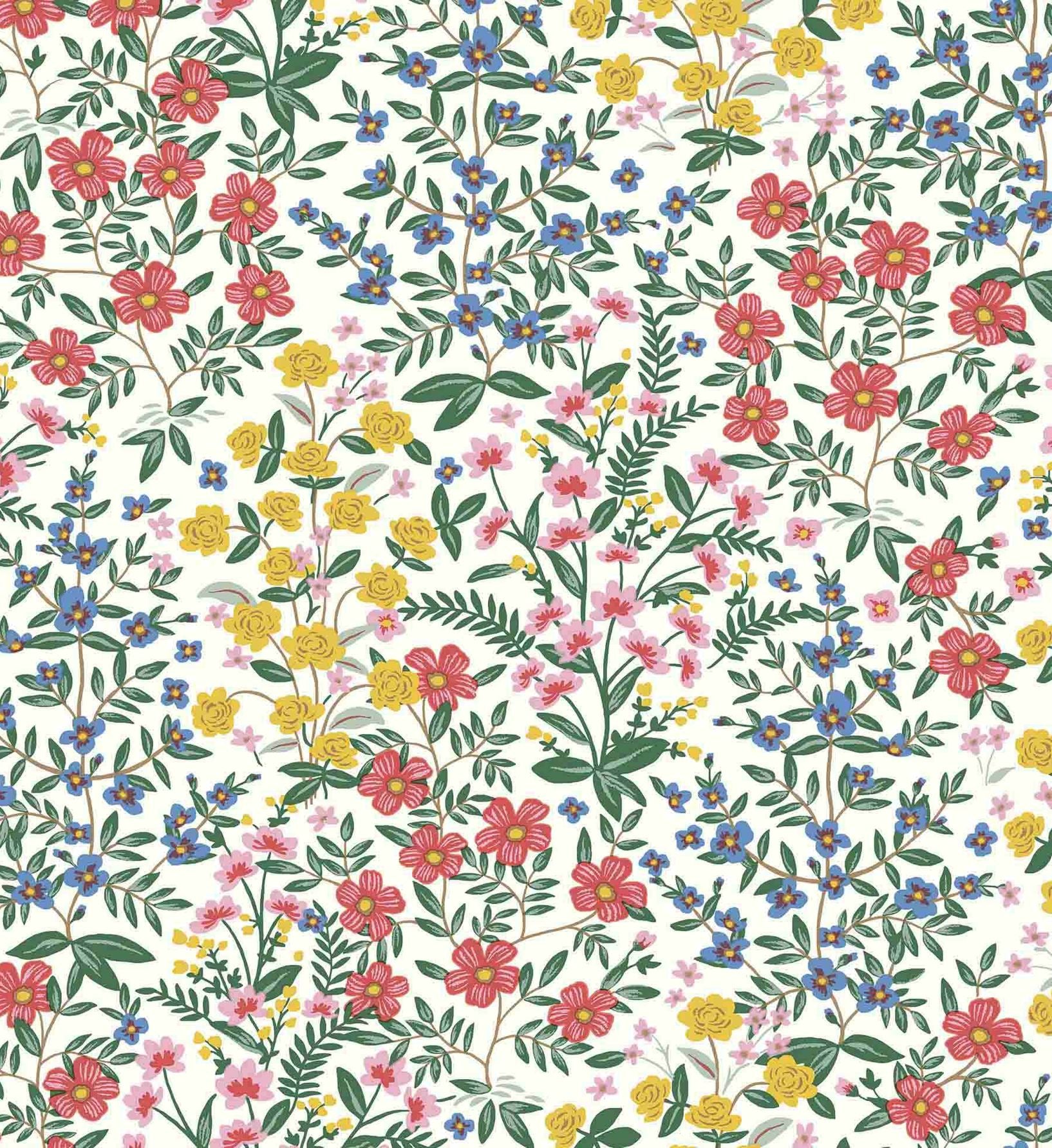 Wildwood Garden Wallpaper - White