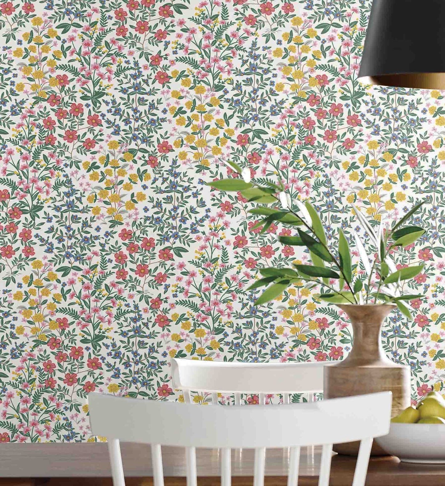 Wildwood Garden Wallpaper - White