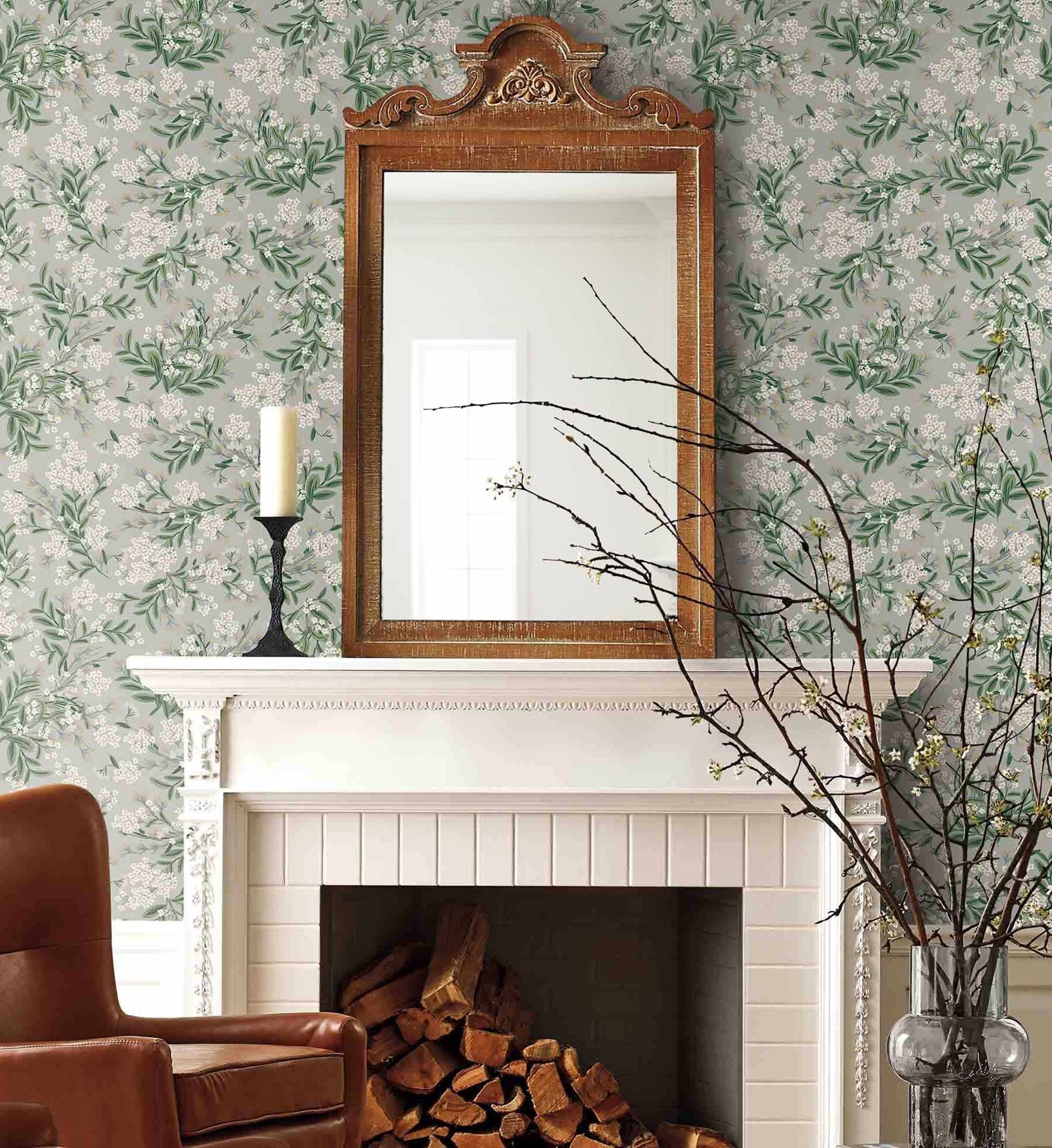 Cornflower Wallpaper - Grey
