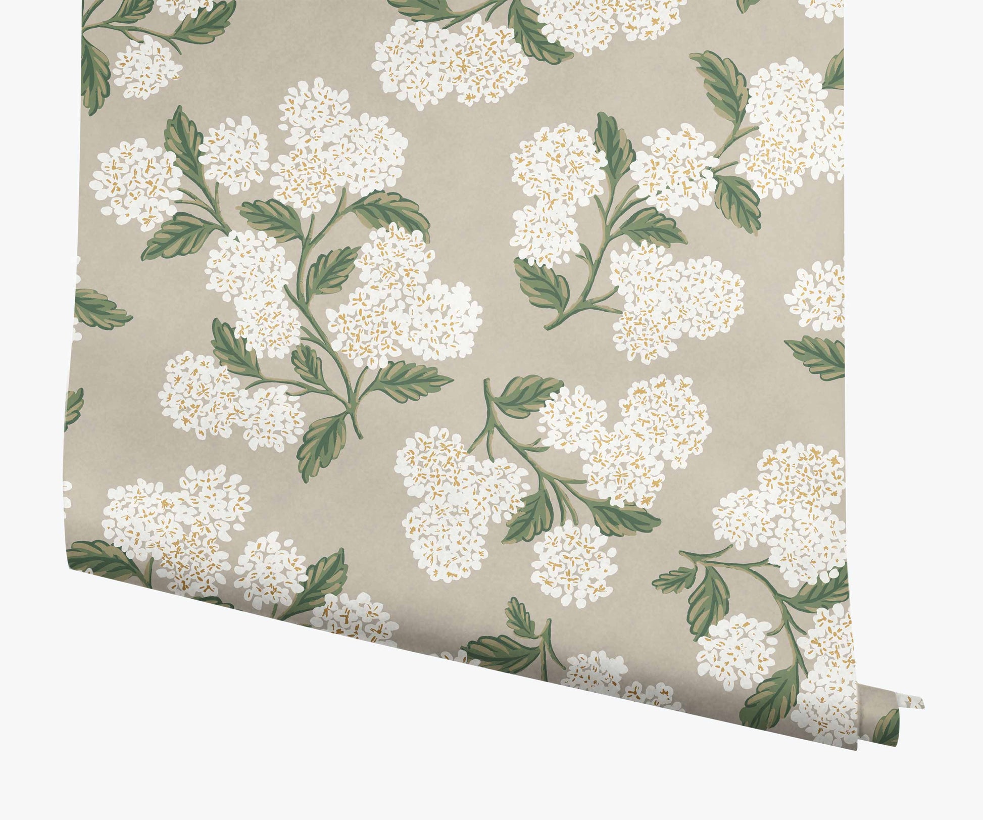 Hydrangea Wallpaper - Linen - Peel and Stick Wallpaper