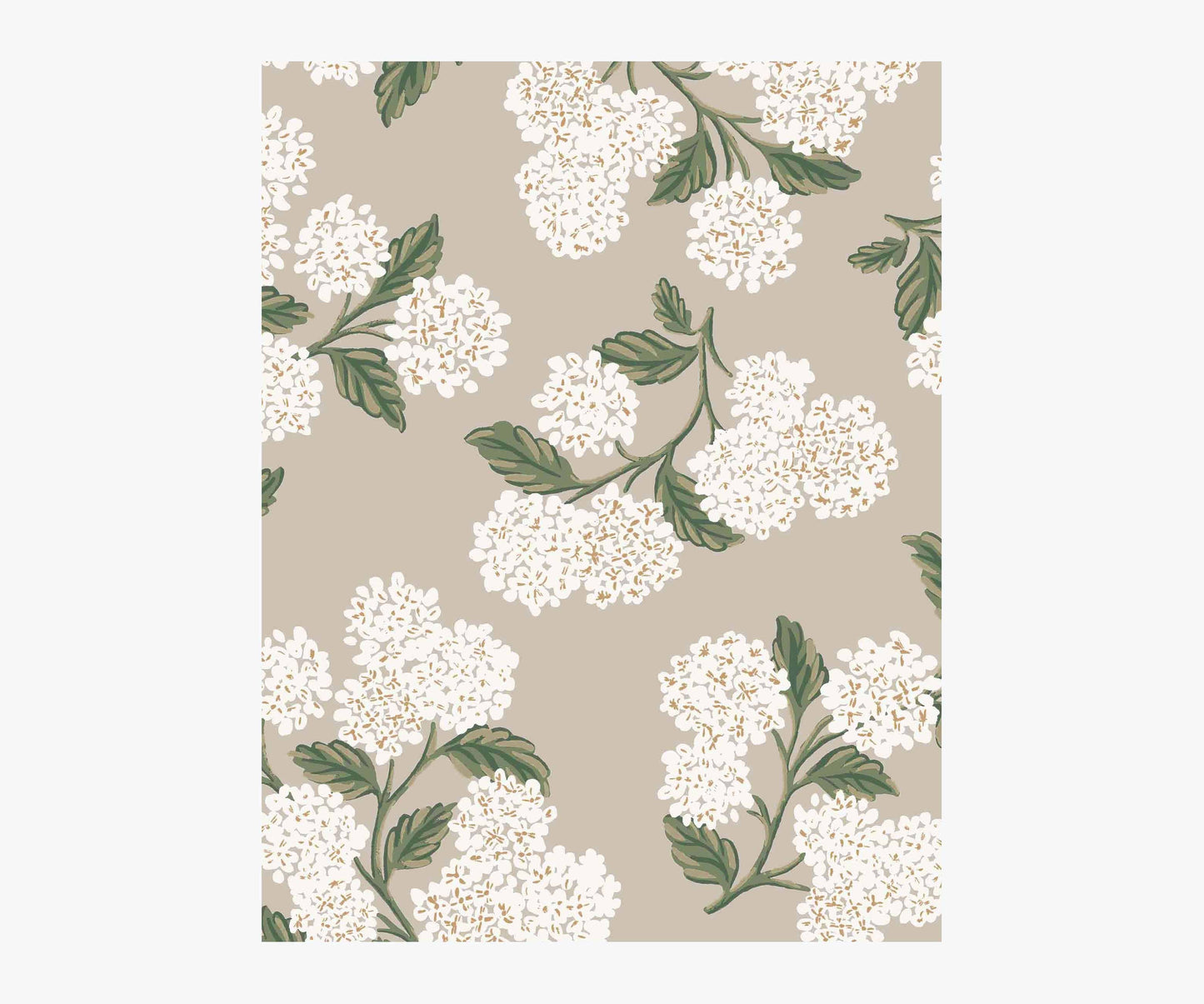 Hydrangea Wallpaper Sample - Linen - Peel and Stick Wallpaper