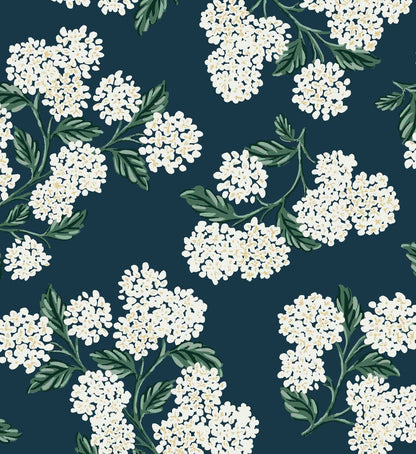 Hydrangea Wallpaper - Teal