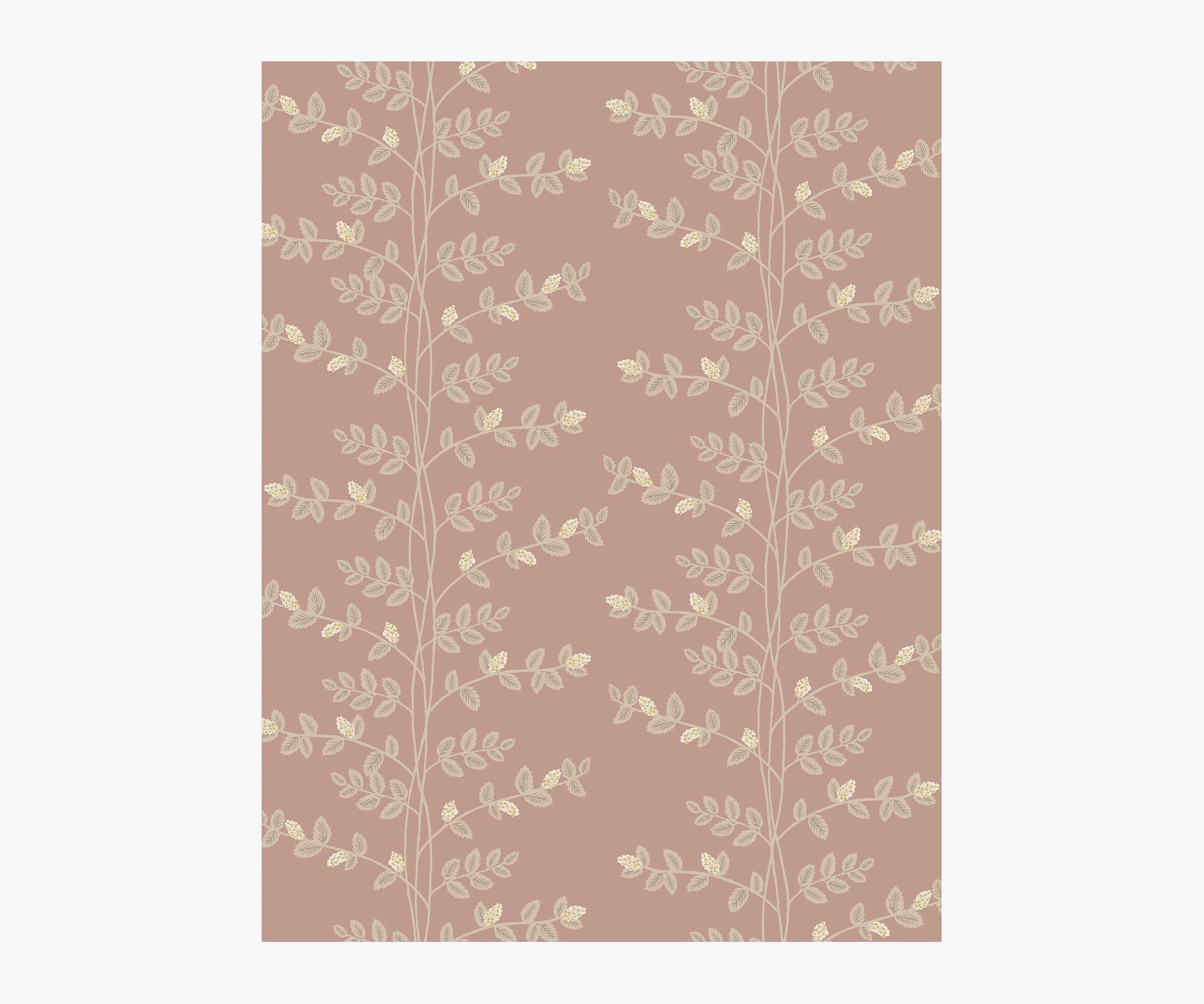 Climbing Vines Wallpaper Sample - Rose - Peel and Stick Wallpaper
