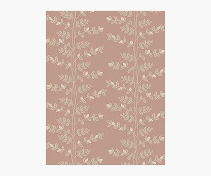 Climbing Vines Wallpaper Sample - Rose - Peel and Stick Wallpaper