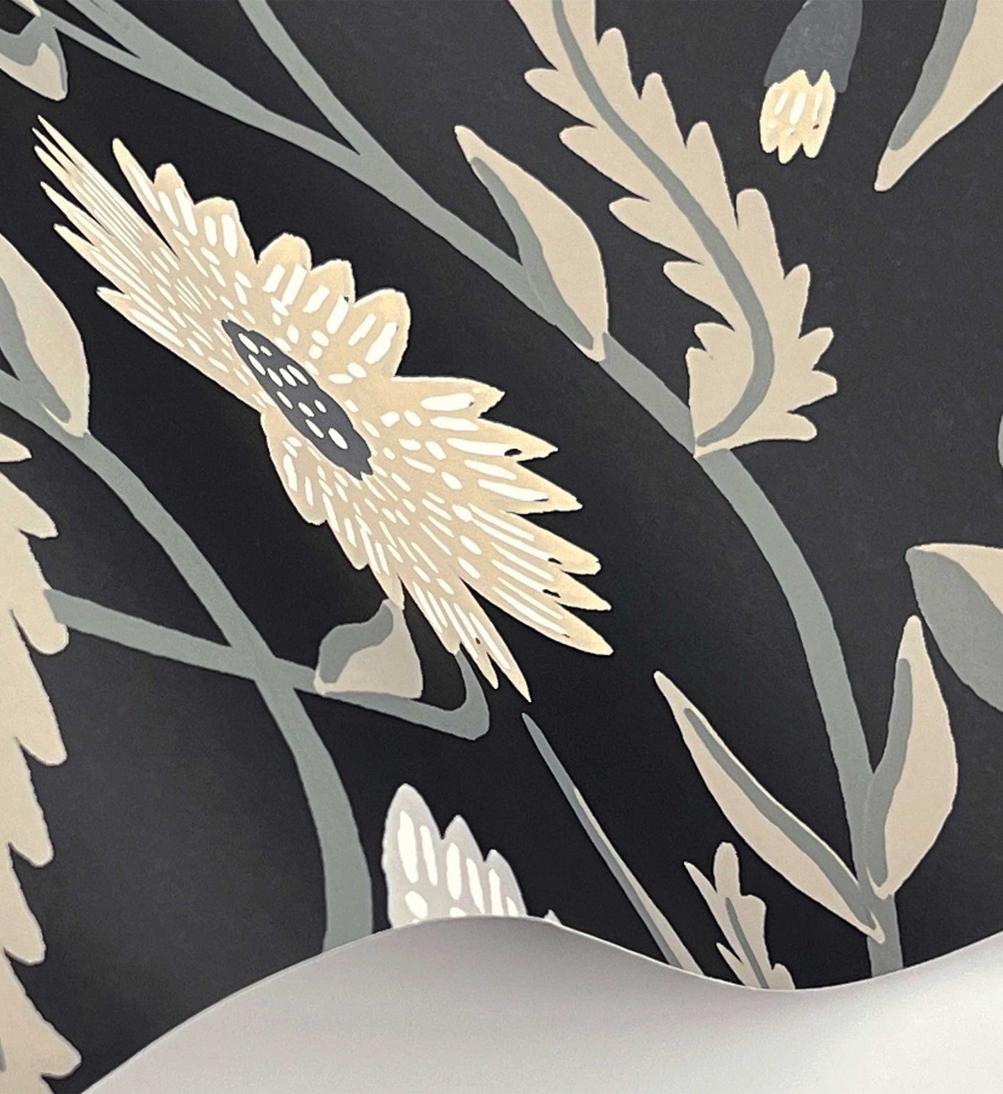 Aster Wallpaper - Black