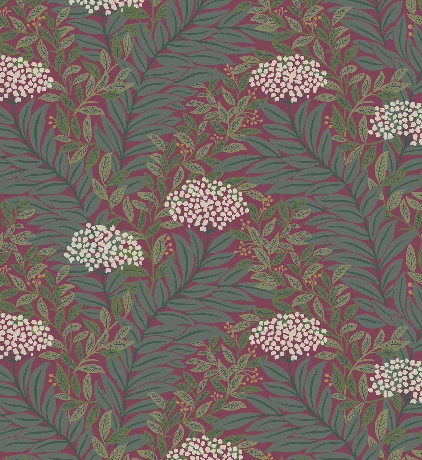 Highgrove Wallpaper - Burgundy