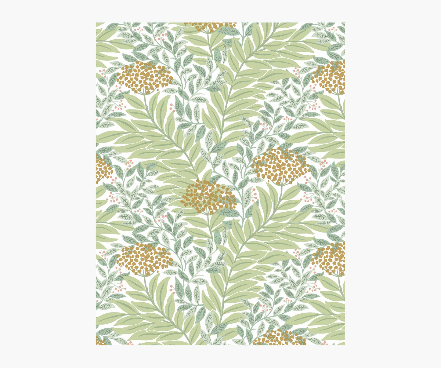 Highgrove Wallpaper Sample - White - Peel and Stick Wallpaper