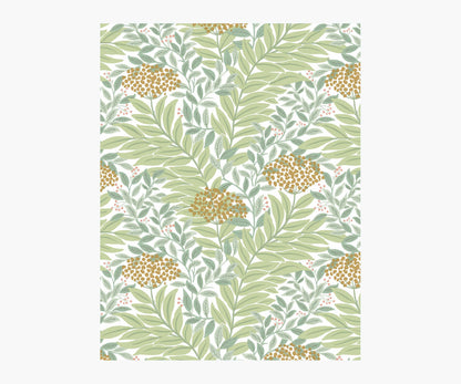 Highgrove Wallpaper Sample - White - Peel and Stick Wallpaper