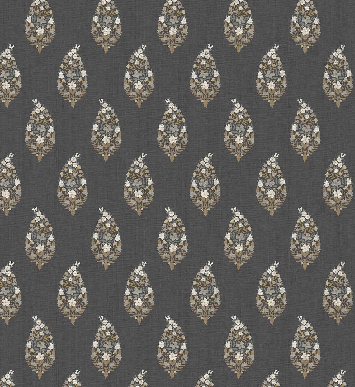 Paisley Wallpaper - Black