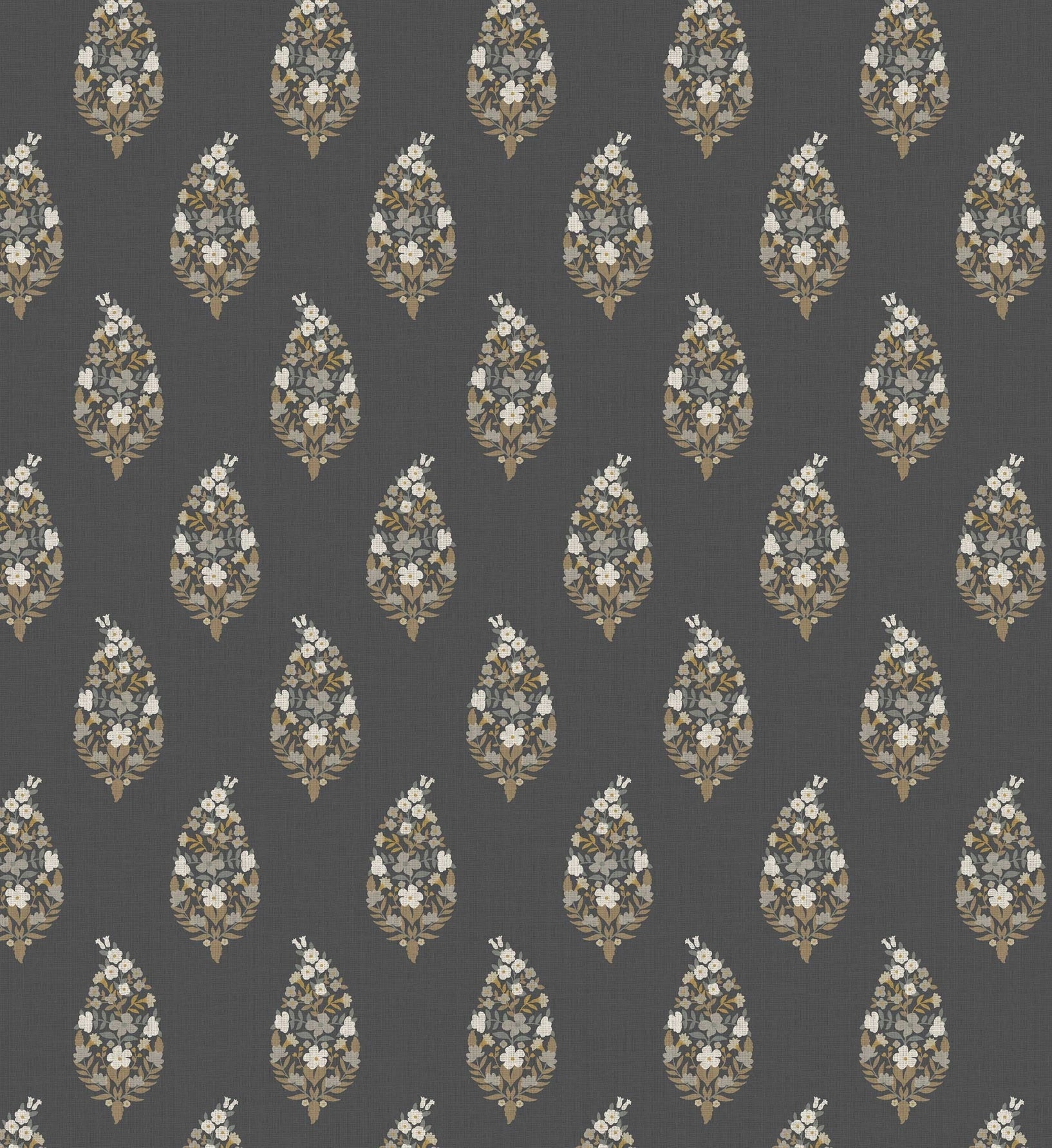 Paisley Wallpaper - Black